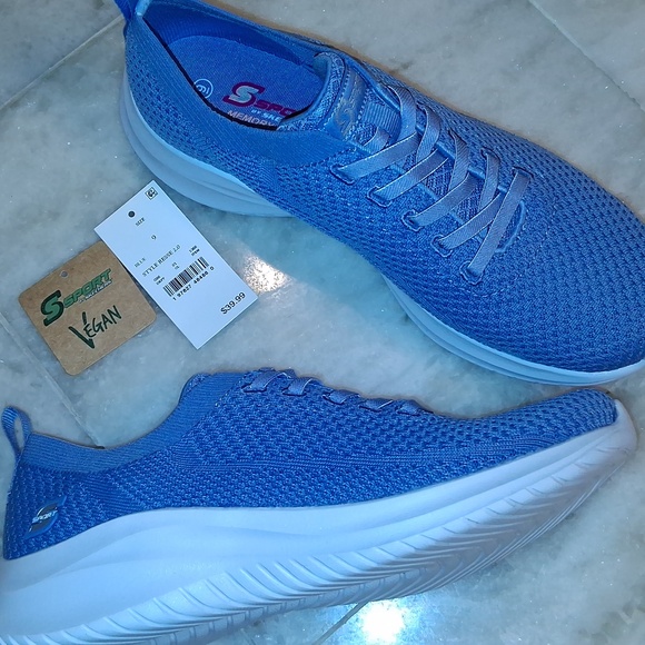 Skechers Blue Knit Sneakers Resse 2.0 - Picture 2 of 5